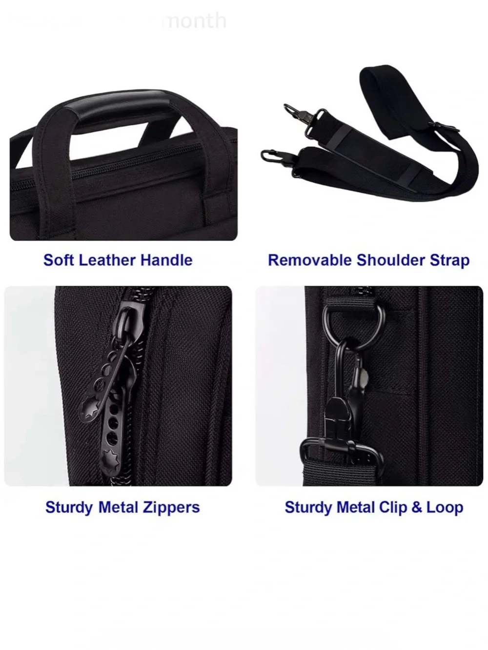 Taygeer Laptop💻Bag 15.6”Water💦Resistant Messenger Shoulder Bag w Strap